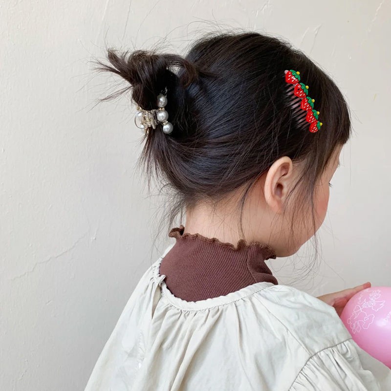 儿童专用刘海后脑勺毛发碎发整理神器发夹女童2023新款碎发梳插梳