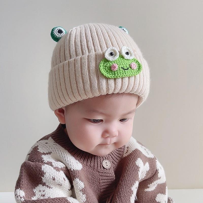新生婴儿儿帽子秋冬款毛线帽可爱超萌宝宝针织帽男女宝冬季婴幼儿