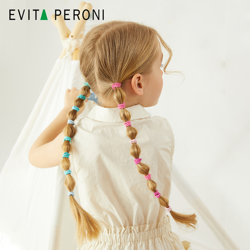 丹麦Evita Peroni/依慧达儿童皮筋不伤发弹性好发圈女童扎头绳