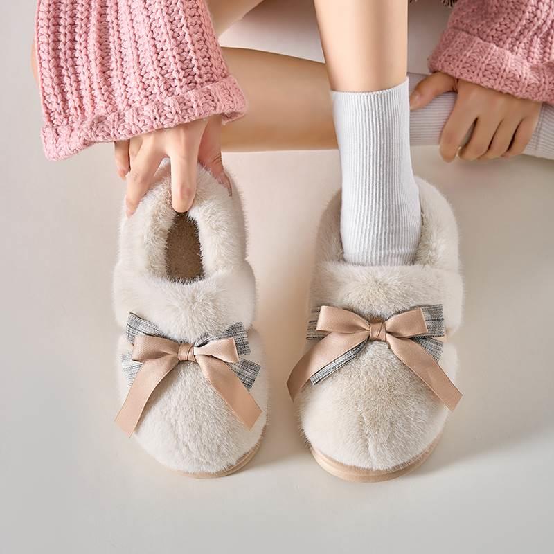棉拖鞋秋冬季2023新款女士室内家居毛绒加厚包跟月子鞋棉鞋保暖