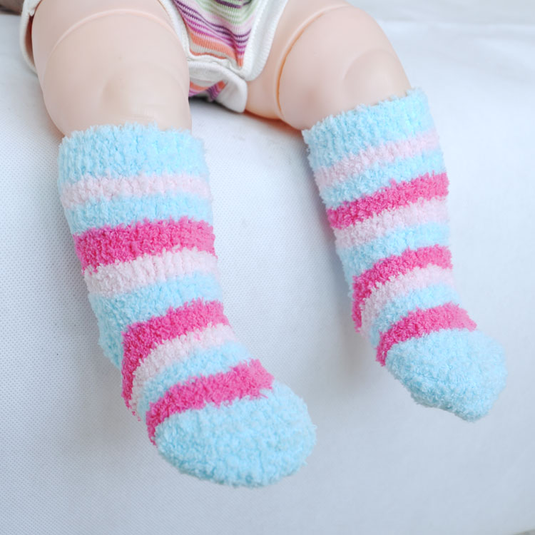 秋冬厚款婴儿袜子绒幼儿童棉袜男女童地板袜子保暖防滑袜子家用