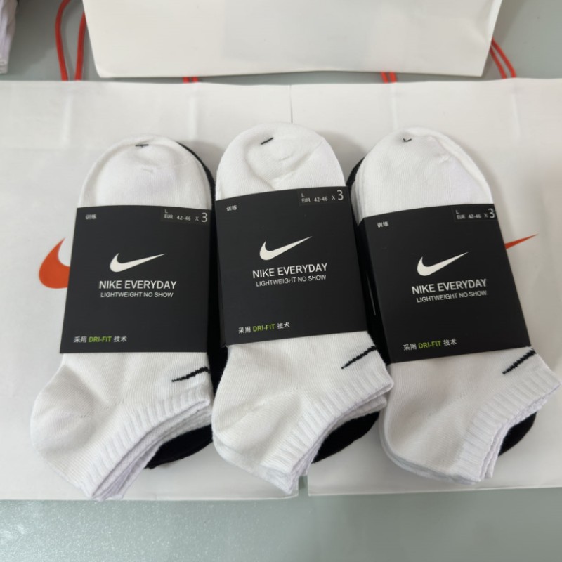 正品Nike耐克男女袜2023夏薄款休闲运动跑步低帮短筒船中长棉袜子