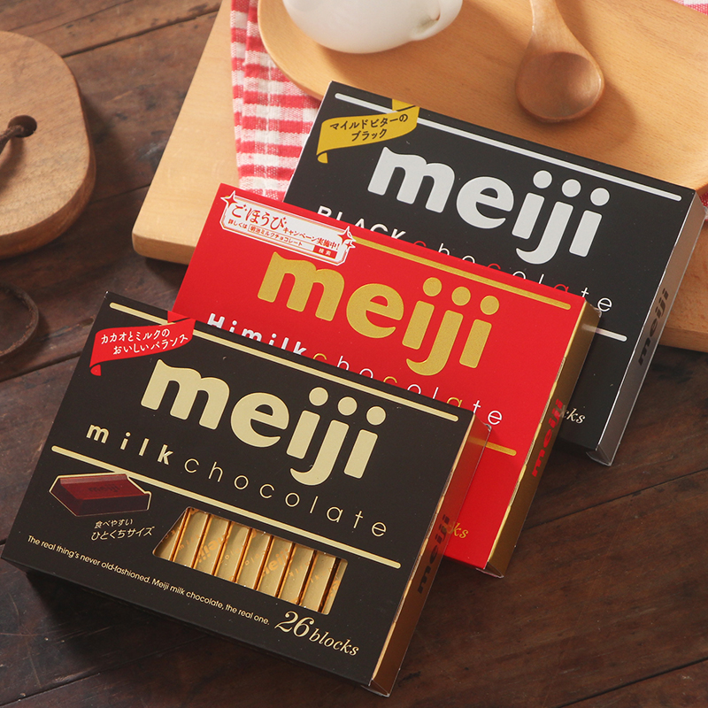 日本进口meiji/明治钢琴特浓牛奶巧克力送礼盒装休闲儿童解馋零食