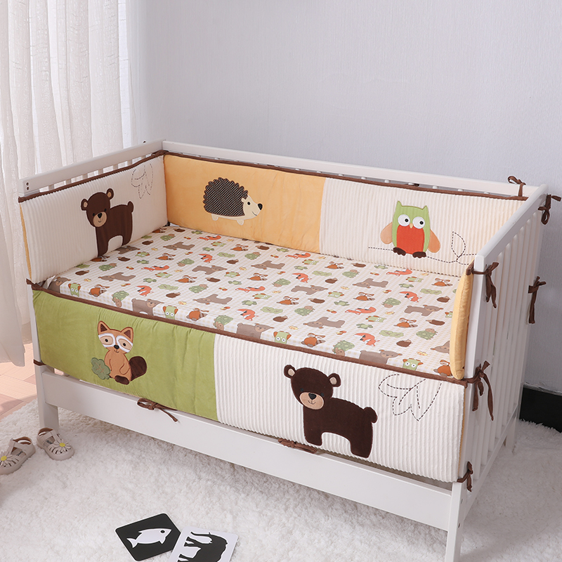 儿童床上用品护栏宝宝一体式拼接围挡布加厚防撞婴儿床围软包