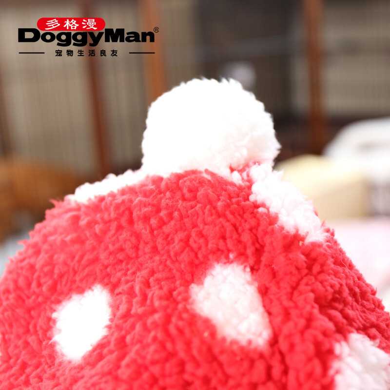日本多格漫宠物用品猫咪毛绒舒睡帽子睡袋 冬季窝垫保暖窝
