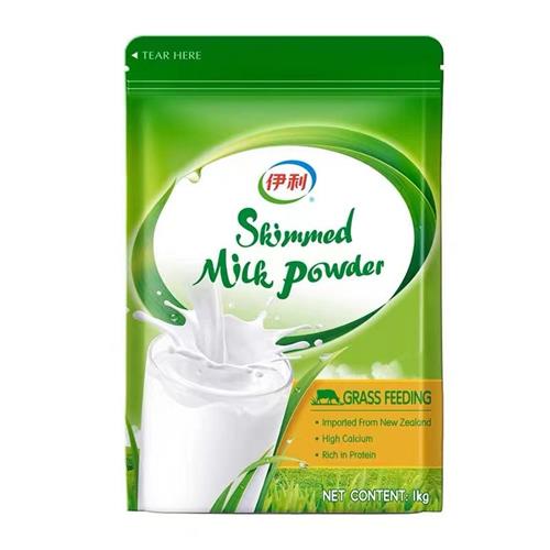 伊利新西兰进口脱脂奶粉1kg袋 儿童青少年学生中老年人全家适用