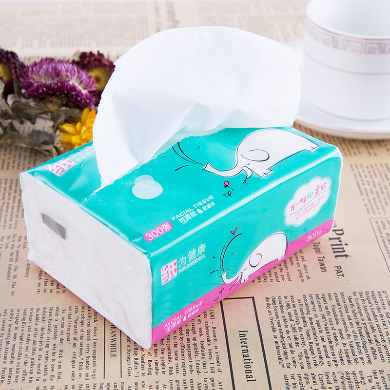 惠尔家30包4层纸巾抽纸整箱家用实惠装家庭卫生纸抽餐巾母婴面巾