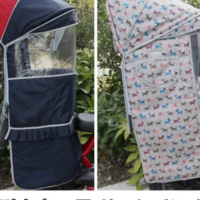 包邮宝宝电动瓶车后座椅遮阳雨篷自行车后置幼儿童座雨棚挡风棉棚