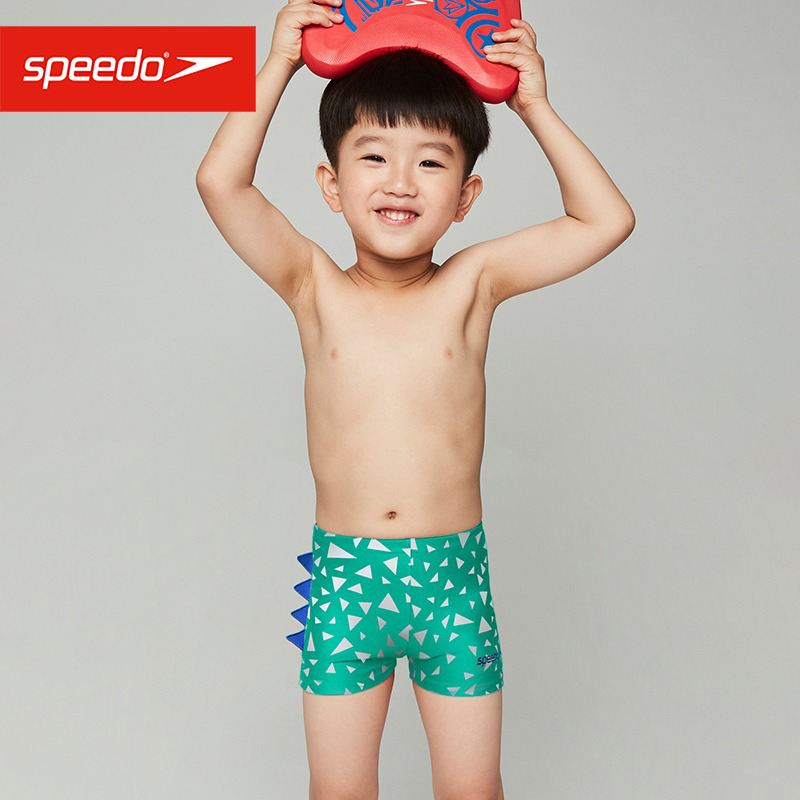 Speedo/速比涛儿童平角泳裤小童游泳裤宝宝男童可爱婴幼儿抗氯