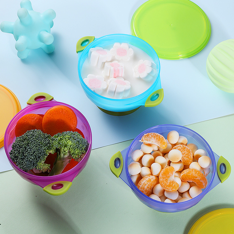 儿童辅食宝宝碗吸盘碗婴儿学吃饭强力吸盘底米糊小碗一套3六6个月