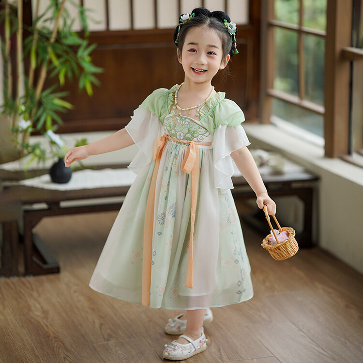 女童汉服超仙古风襦裙夏季儿童中式公主裙女孩中国风唐装古装童装