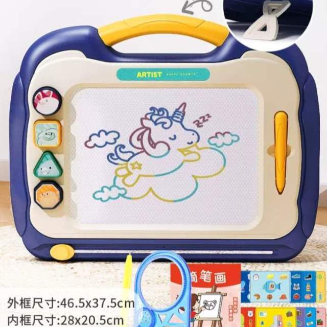 画画3板儿童2一岁画写幼儿!写字板画板涂鸦家用宝宝玩具磁性磁力