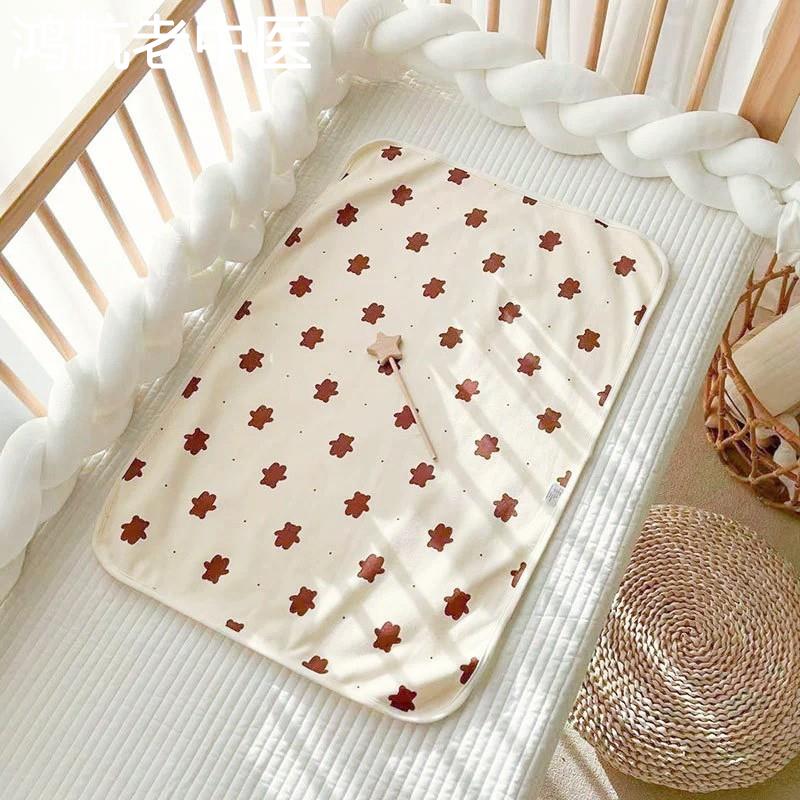 新生婴儿隔尿垫防水透气可洗宝宝纯棉幼儿园床单大尺寸姨妈垫生理
