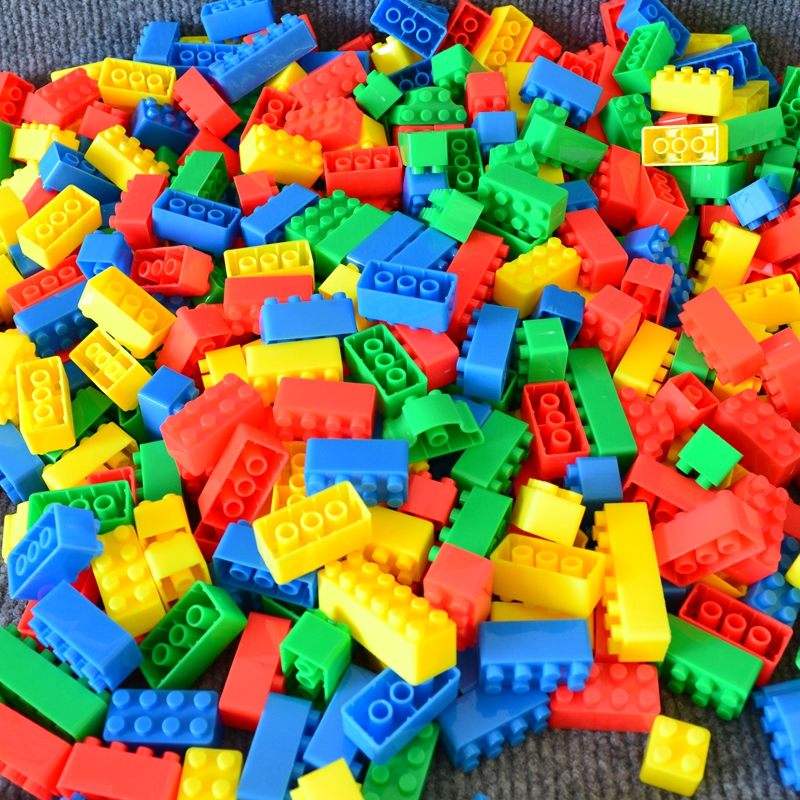 宝高小颗粒散装积木塑料拼插拼装益智儿童早教幼儿园桌面室内玩具