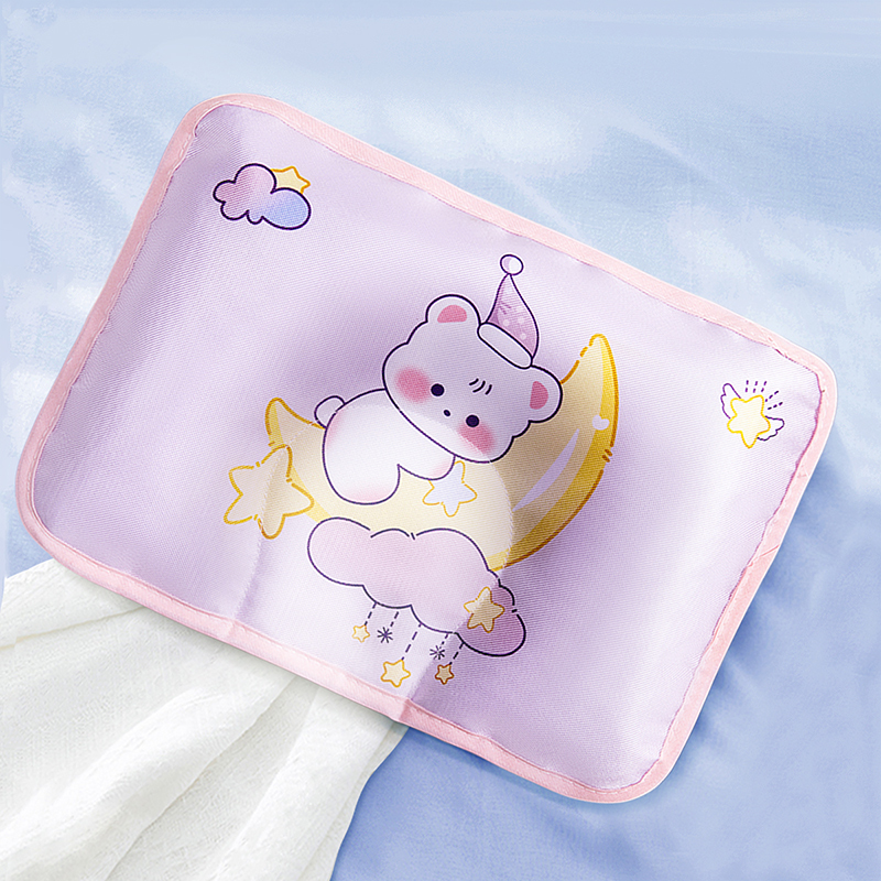 婴儿枕头夏季0到6个月新生儿宝宝纠正头型荞麦凉枕夏天冰丝定型枕