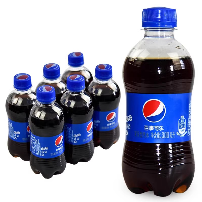 百事可乐原味碳酸汽水300mL*12瓶整件小瓶装饮料饮品小可乐饮品