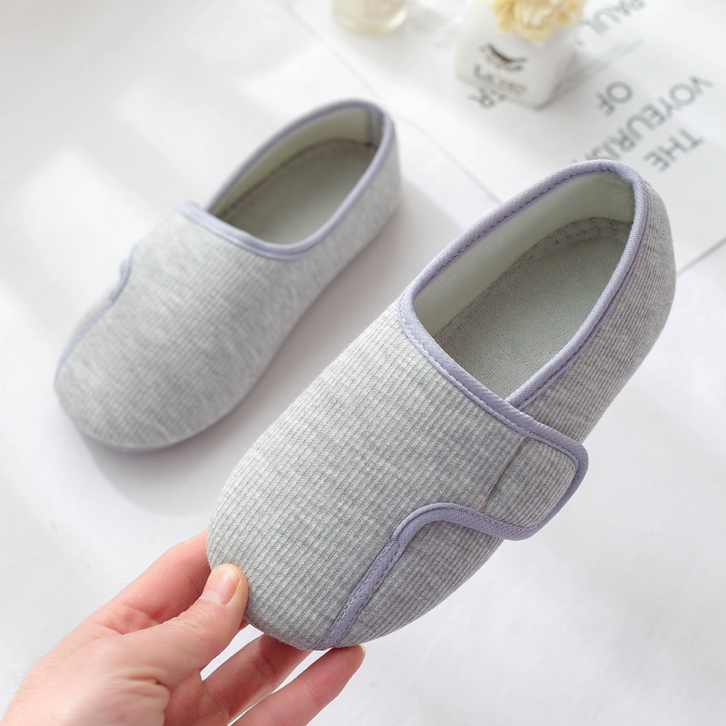 月子鞋春秋软底包跟产后孕妇夏季薄款防滑5月份6纯棉透气产妇拖鞋
