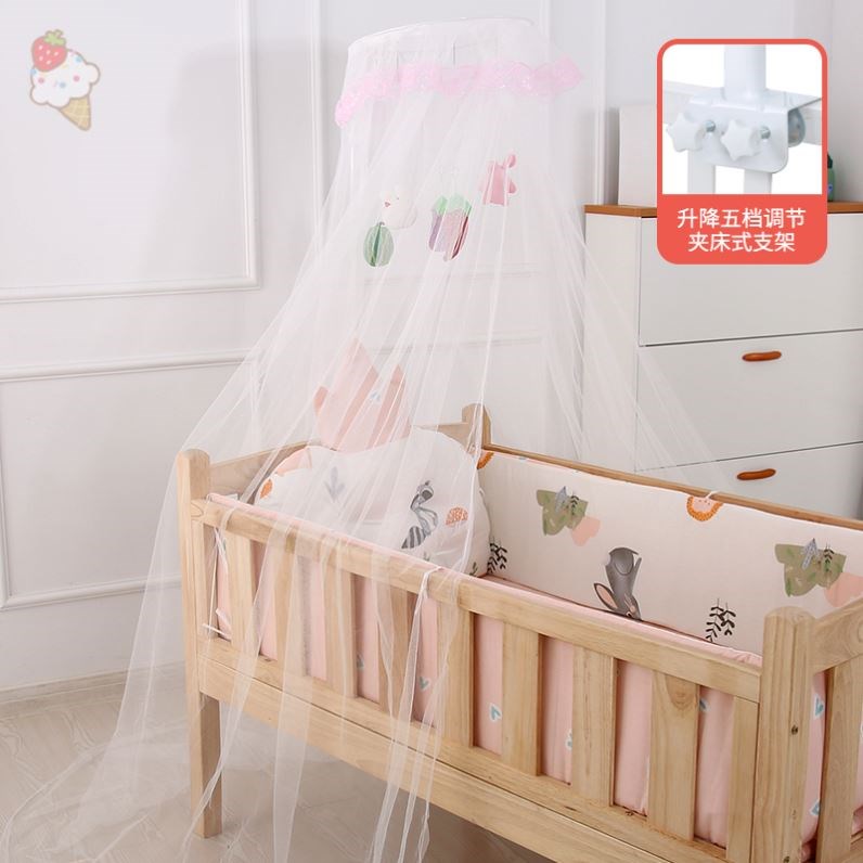 推荐婴儿床儿童拼接床专用蚊帐防蚊罩婴幼儿宝宝小床免打孔全罩式