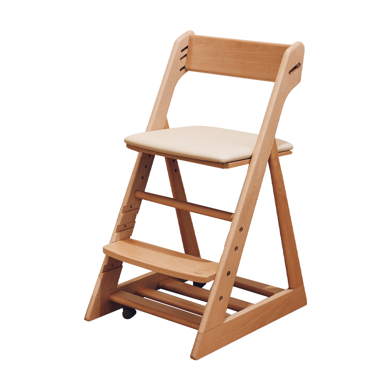 ZOSAN可升降调节儿童全实木带轮学习桌椅套装家用学生写字椅座椅