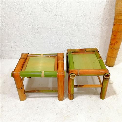 竹椅子家用换鞋凳子儿童学生舞蹈凳竹子编织竹制家具手工小竹凳子