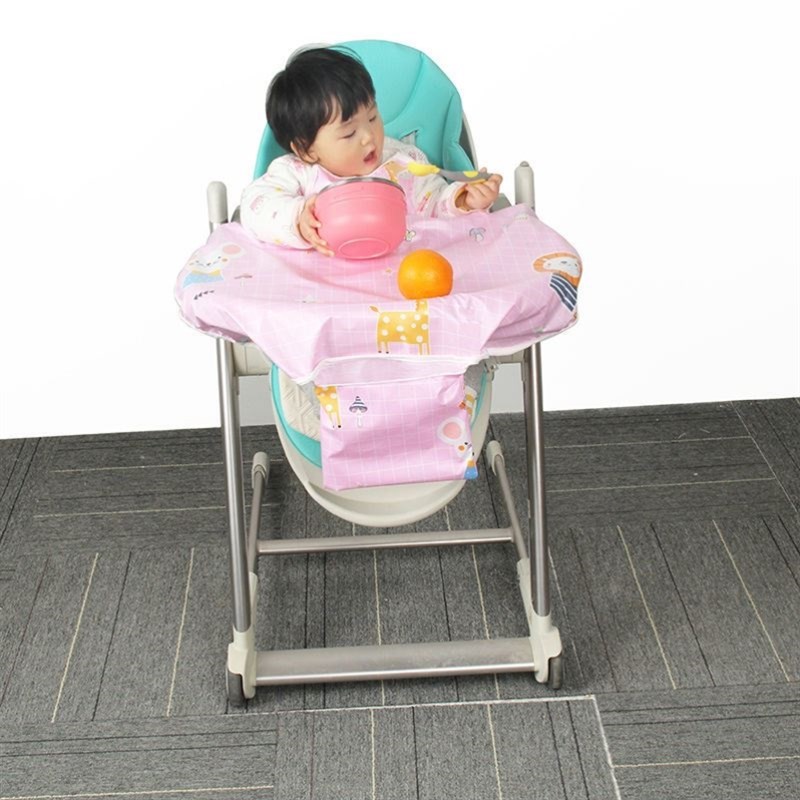 宝宝餐椅罩衣一j体防水婴儿围兜儿童饭兜反穿防脏进食神器加长全