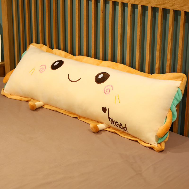 新款可爱面包枕头睡觉抱枕长条枕懒人床上玩偶公仔娃娃儿童女生日
