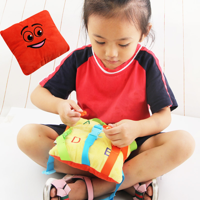 婴儿早教学习插扣毛绒玩具幼儿园3-6岁儿童桌面颜色匹配教具现货