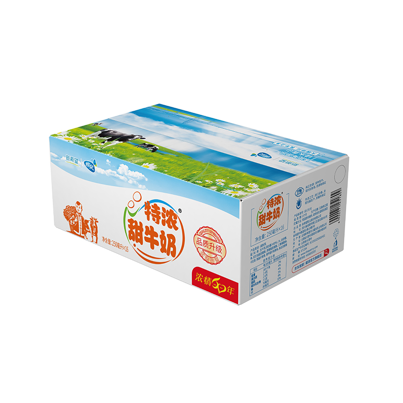 新希望蝶泉大理邓川特浓甜牛奶250ml*24盒整箱装 营养早餐牛奶