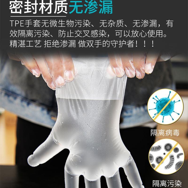 汉世刘家食品级一次性手套pvc加厚餐饮烘焙厨房洗碗乳胶橡胶家务