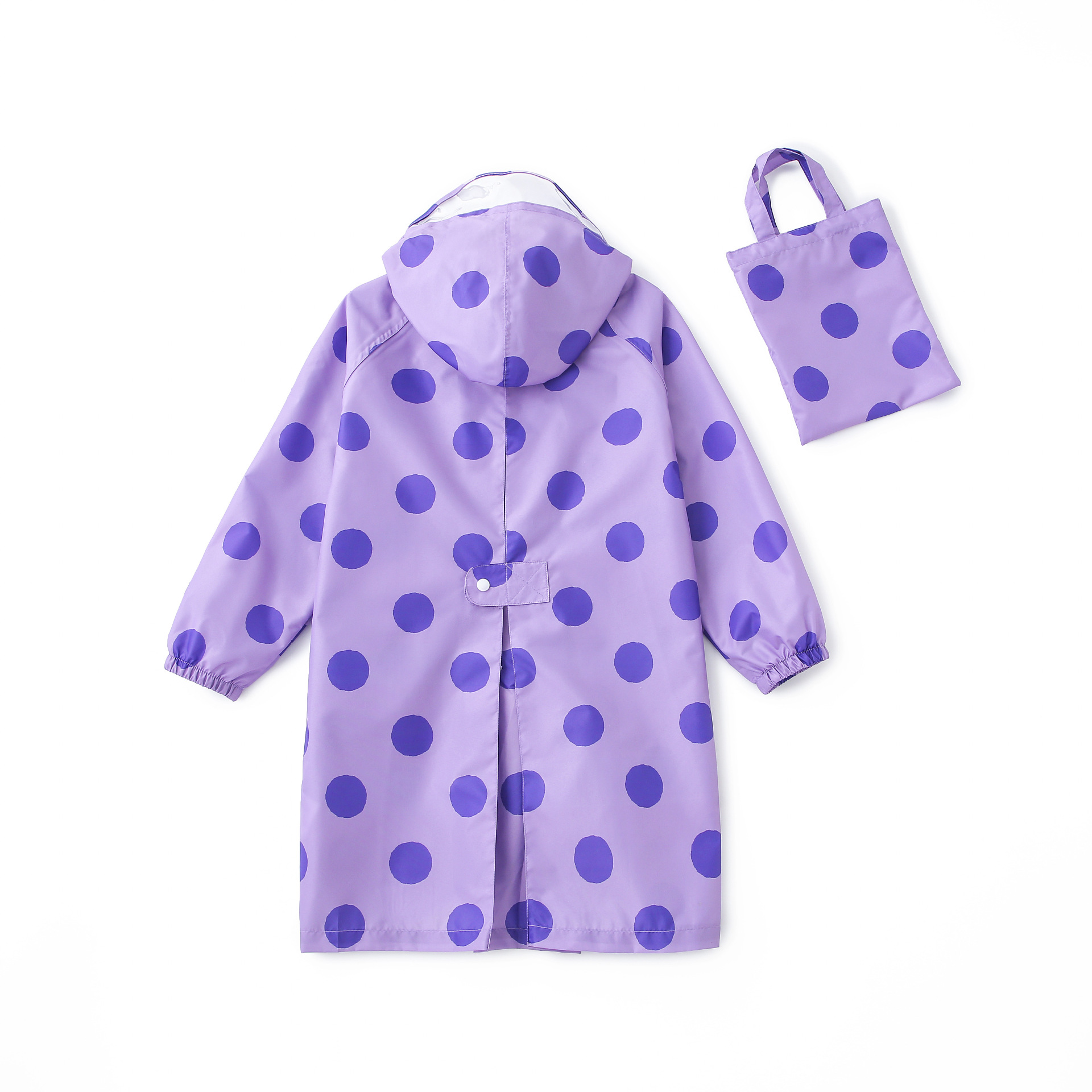 日系新款简约轻薄速干儿童雨衣幼儿园小学生宝宝长款书包位雨披