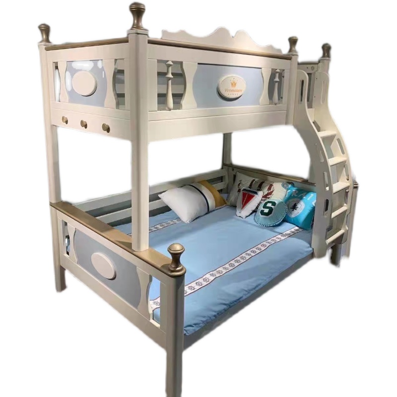 新款qs奢男宝女宝儿童上下木床床母高低子床多功轻能亲子床可拆分