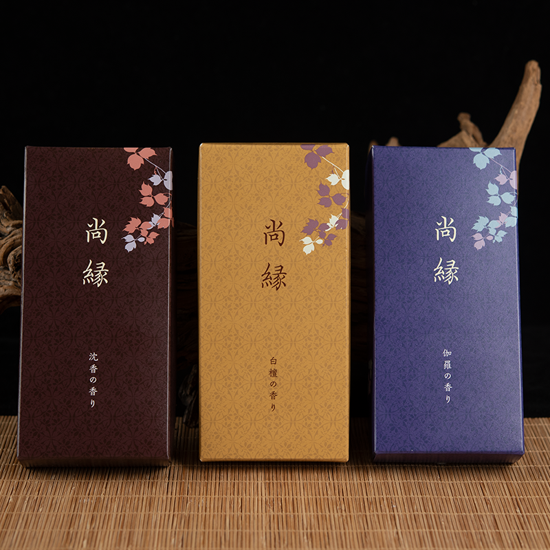 日本香堂Nippon Kodo尚缘系列家用室内线香振奋精神檀香木熏香料