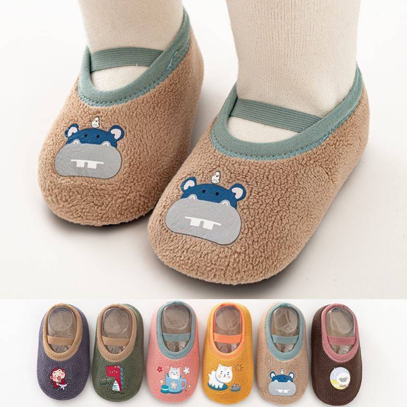 地板袜男宝婴儿鞋袜0一3一6一12月袜子鞋子秋冬款儿童室内软鞋女