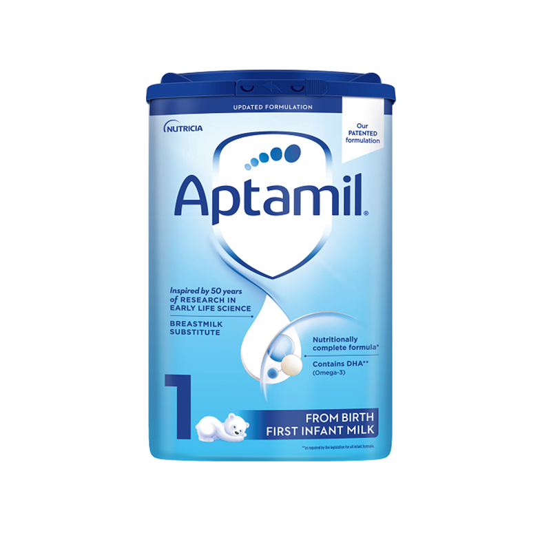 英国Aptamil爱他美经典蓝罐1段婴儿奶粉0-6个月单罐800g 25年4月