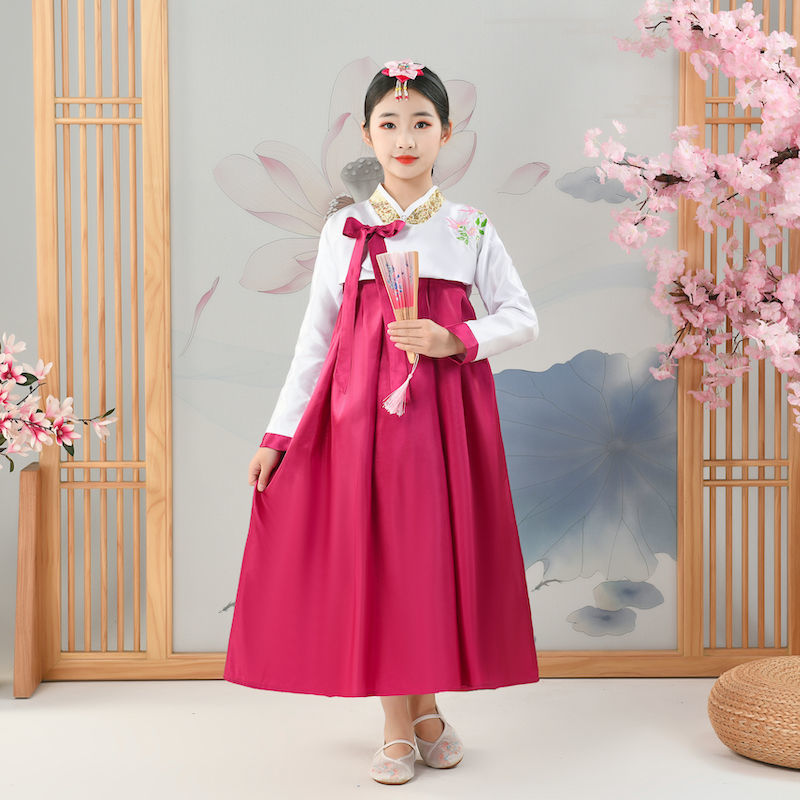 女童韩服少数民族朝鲜服儿童公主礼服中小学生宫廷舞表演服摄影服