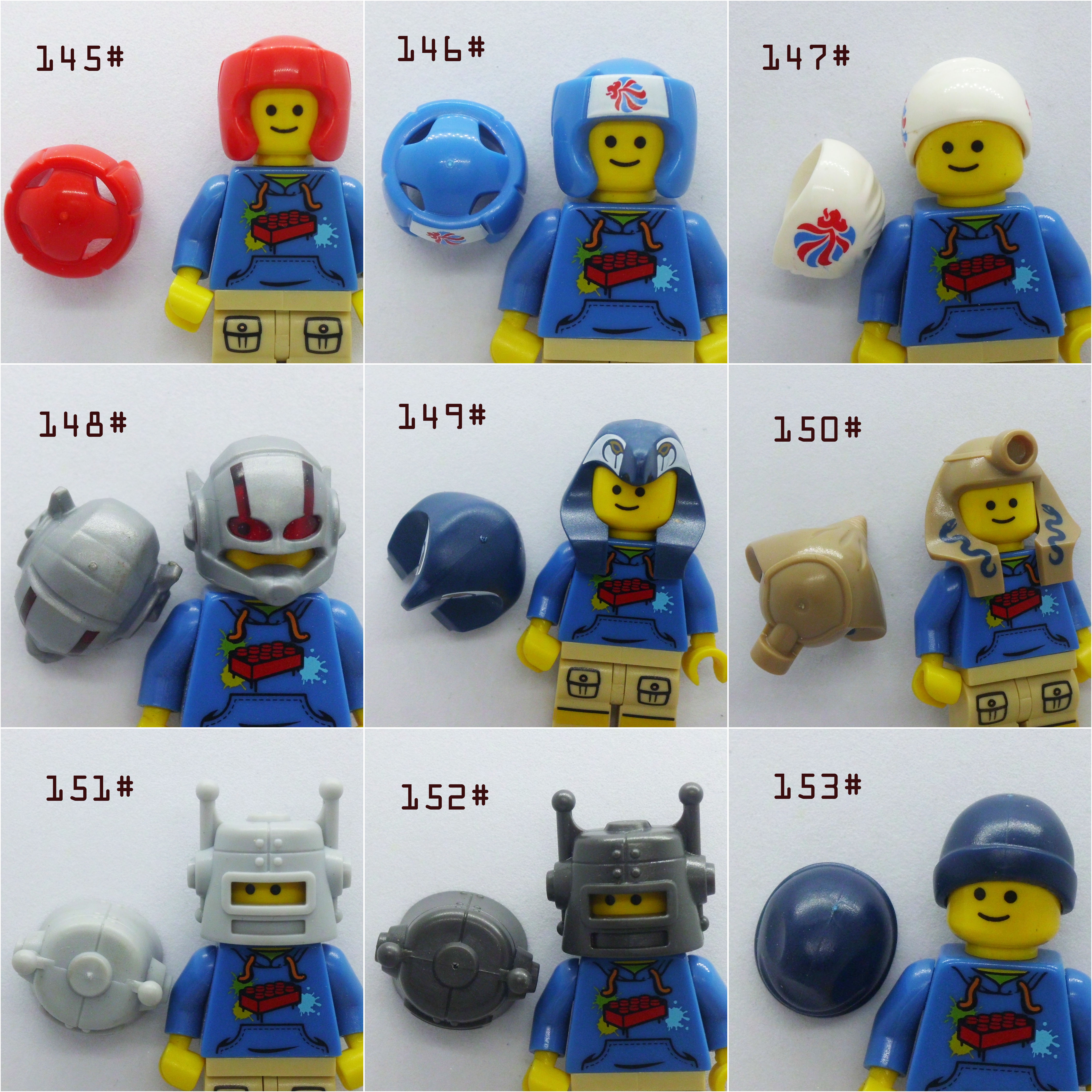 乐高 LEGO 散货 人仔头发 帽子 头饰 人仔配件
