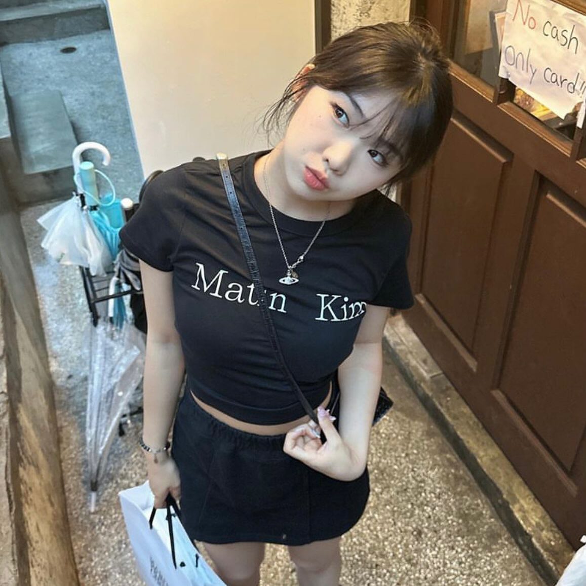 24年夏季新款韩国小众休闲百搭简约圆领字母标志短袖T恤韩系ins风