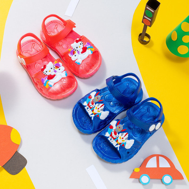 宝宝学步鞋软底防滑夏季室内居家防尿塑料0-1-2-3岁婴幼儿凉鞋