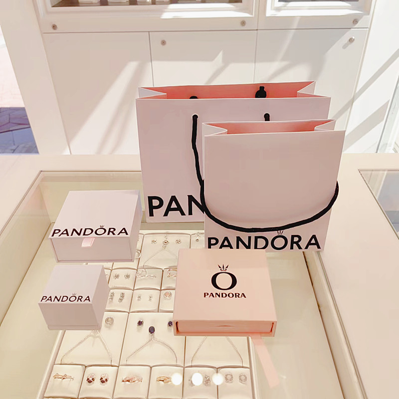 Pandora潘多拉正品 手链戒指耳钉串珠项链盒子包装盒礼盒首饰盒
