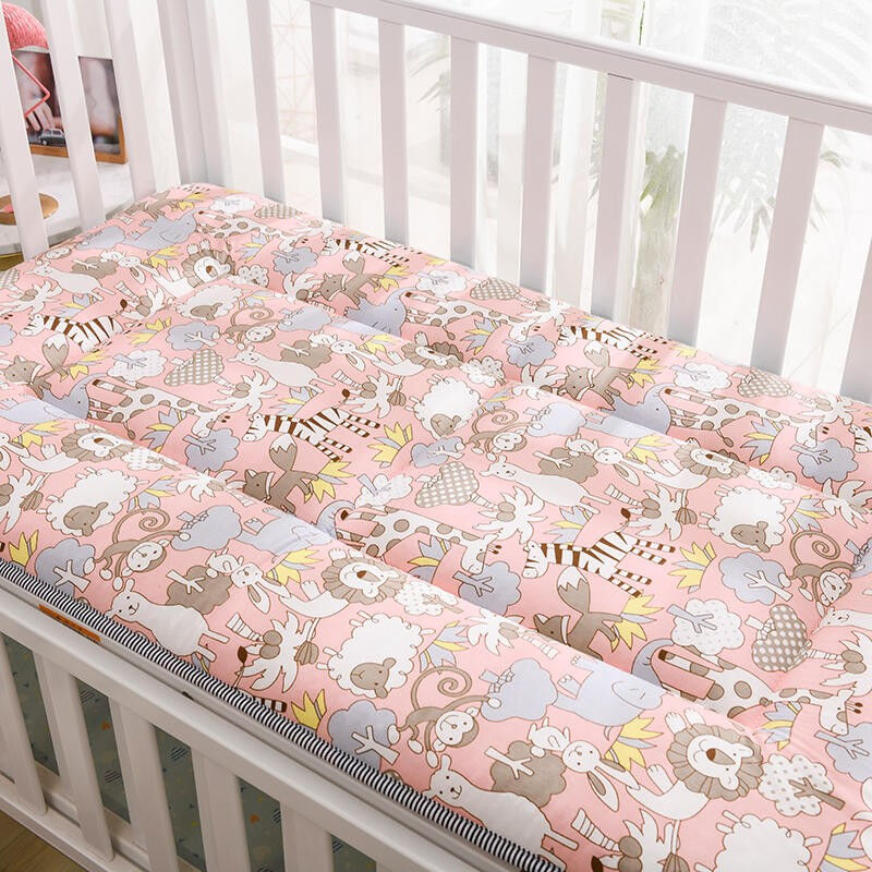 幼儿园卡通加厚床垫午睡婴儿床垫垫被120x60儿童床褥动物狂欢单垫