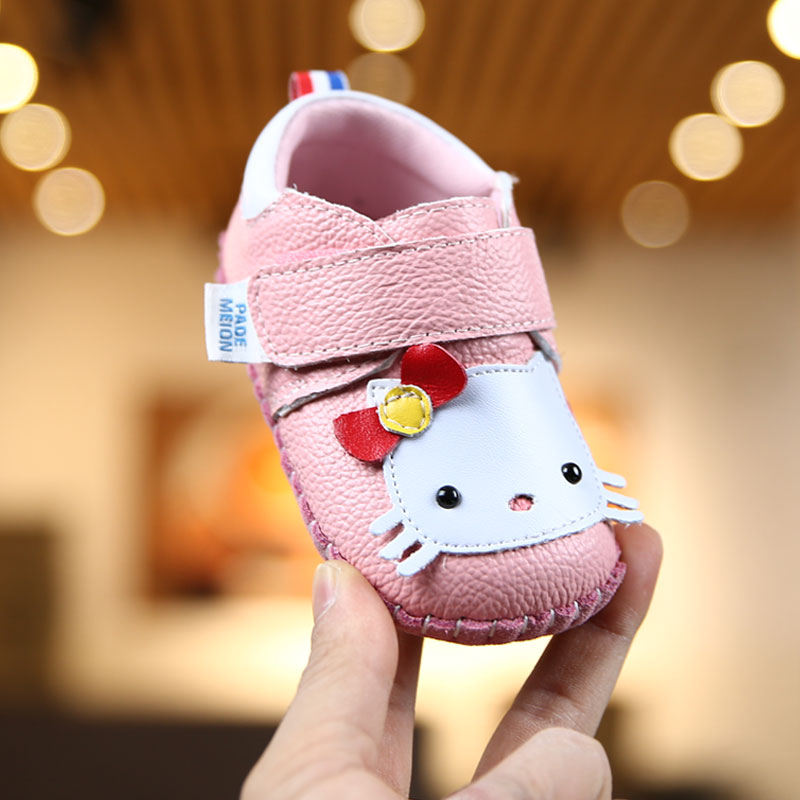 春秋季不掉宝宝鞋6-12个月学步鞋女软底防滑婴儿鞋子男1-2岁棉鞋