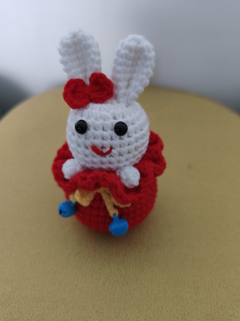 手工编织福袋兔，玩偶钥匙挂件