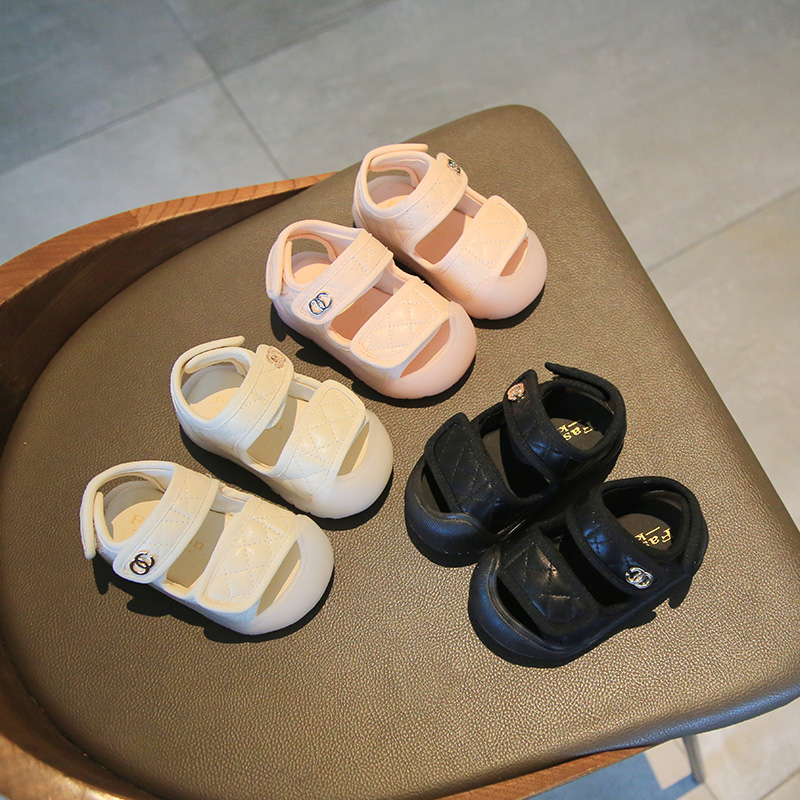 女宝宝凉鞋夏季婴儿学步鞋男0一1-2岁婴幼儿包头凉鞋韩版防滑鞋子