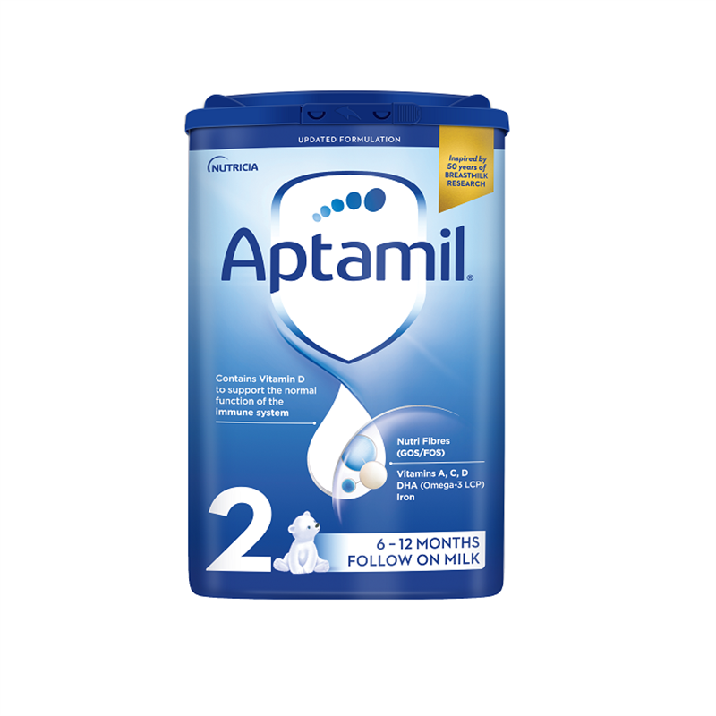 英国Aptamil爱他美经典蓝罐2段6-12个月单罐婴儿奶粉800g 25.5