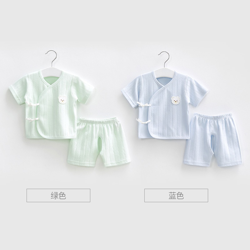 新生婴儿衣服夏季薄款纯棉和u尚0夏装3月分体半袖短袖初生宝宝套