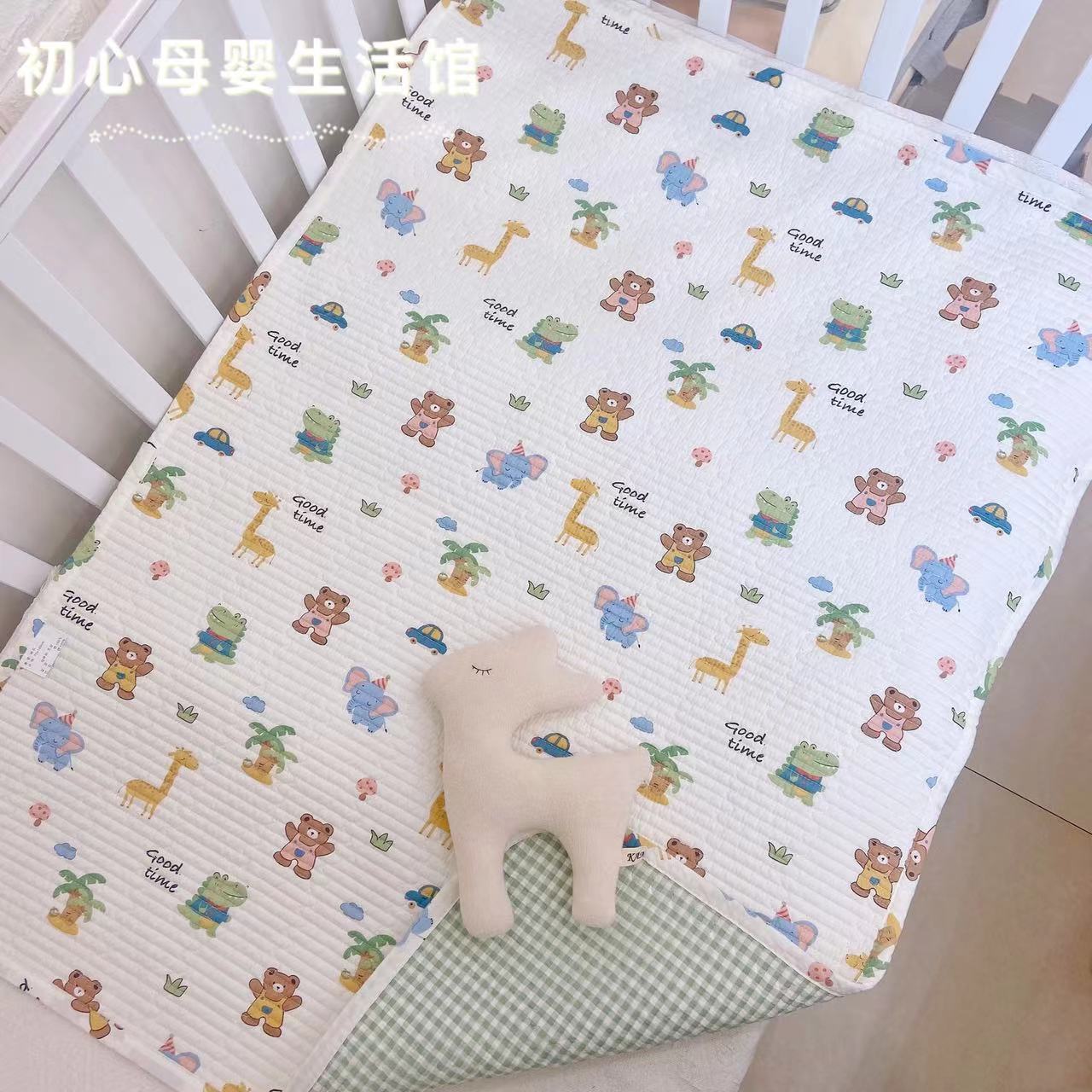 韩国婴儿贴身纯棉小垫子全棉床垫褥子新生儿宝宝床盖幼儿园床单