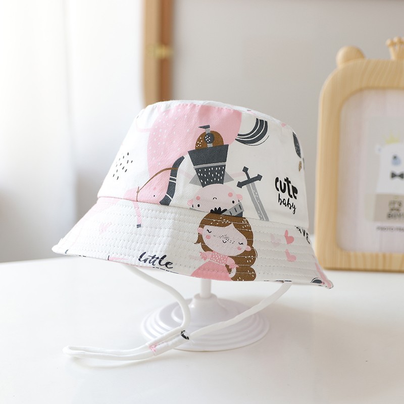 急速发货宝宝帽子春秋季薄款婴儿可爱卡通渔夫帽男童女童夏季遮阳