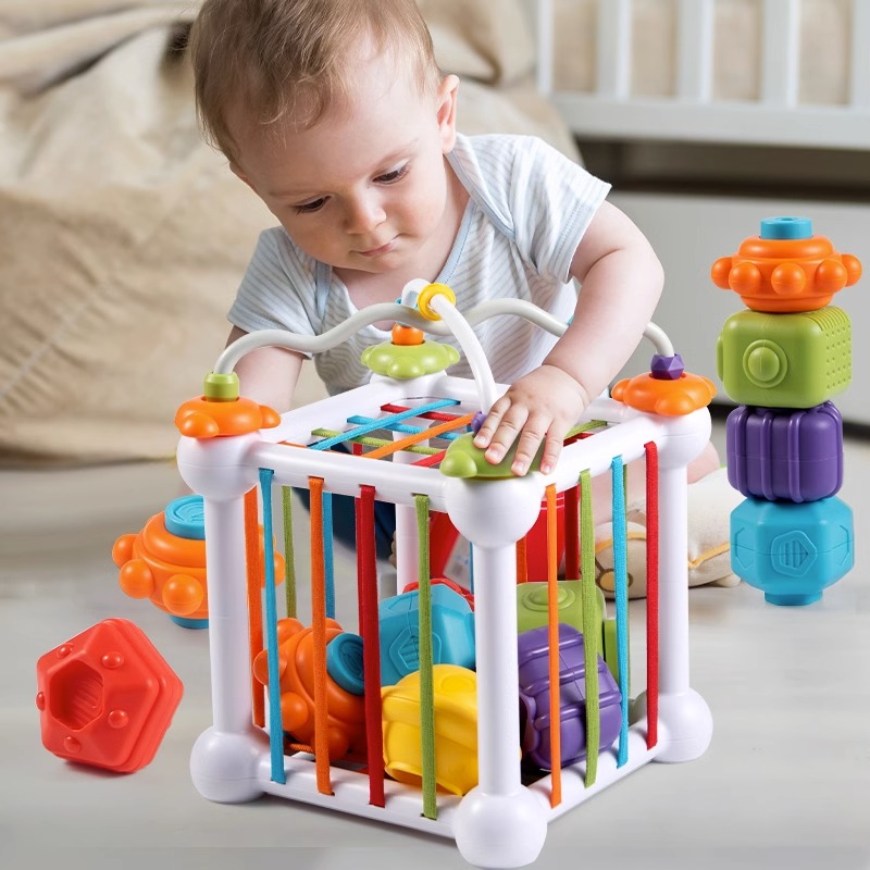 儿童玩具男孩婴儿6月0宝宝2益智7智力12动脑启蒙叠叠乐积木1一3岁