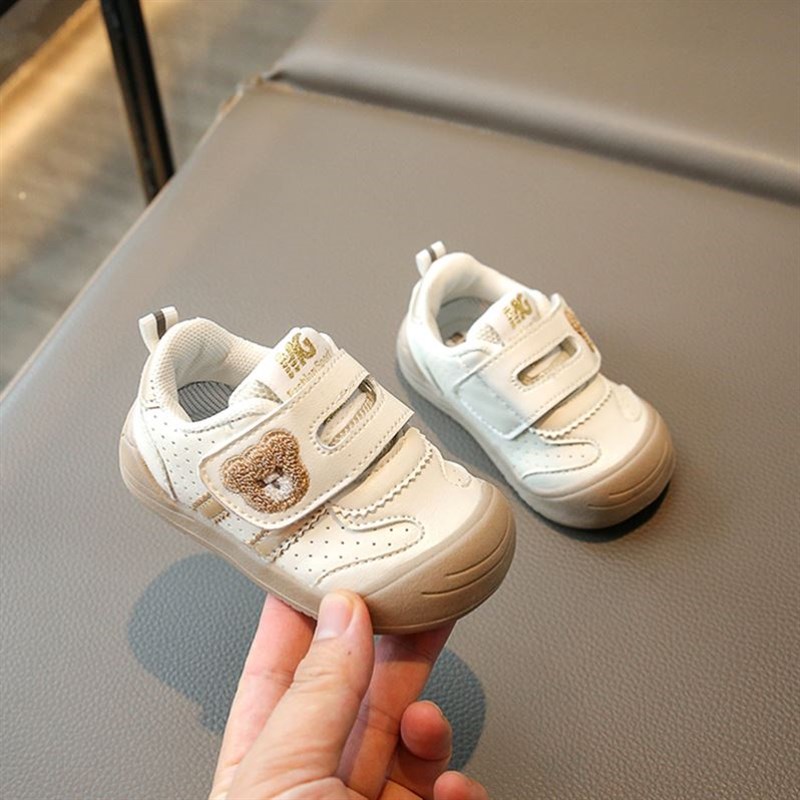 基诺浦宝宝春秋单鞋0-2岁半婴儿软底防滑学步鞋透气机能鞋子皮面