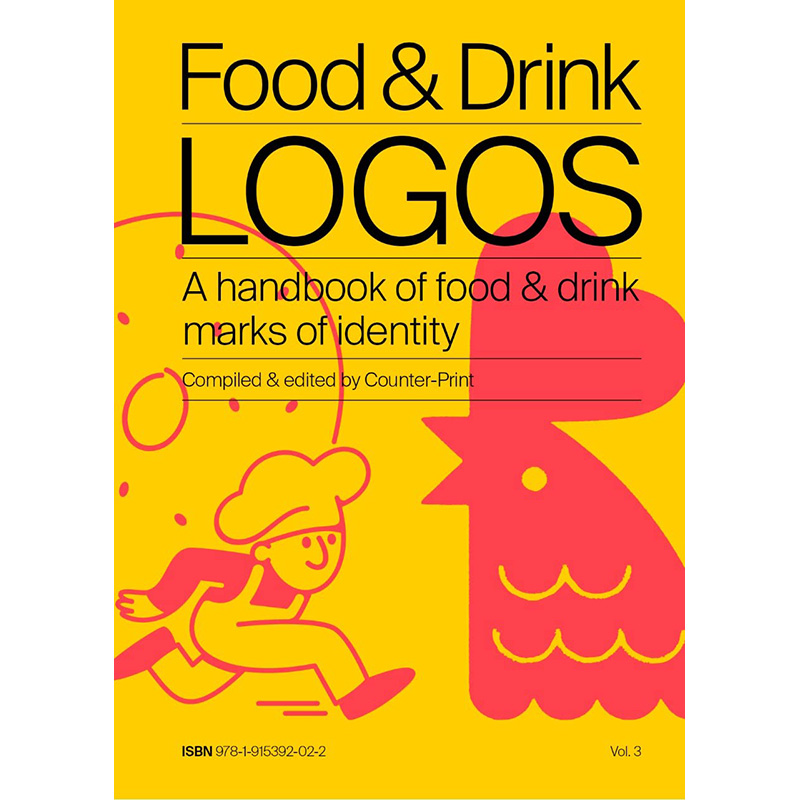 【预售】英文原版 Food & Drink Logos 食品和饮料标识 Counter Print Logos图形图案色彩搭配平面设计书籍